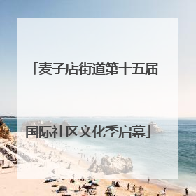 麦子店街道第十五届国际社区文化季启幕